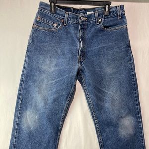 Levi’s 505 Made In USA Men’s Tag Size 35x34 Fits 34x32.5 Medium Wash Zip Y2K EUC
